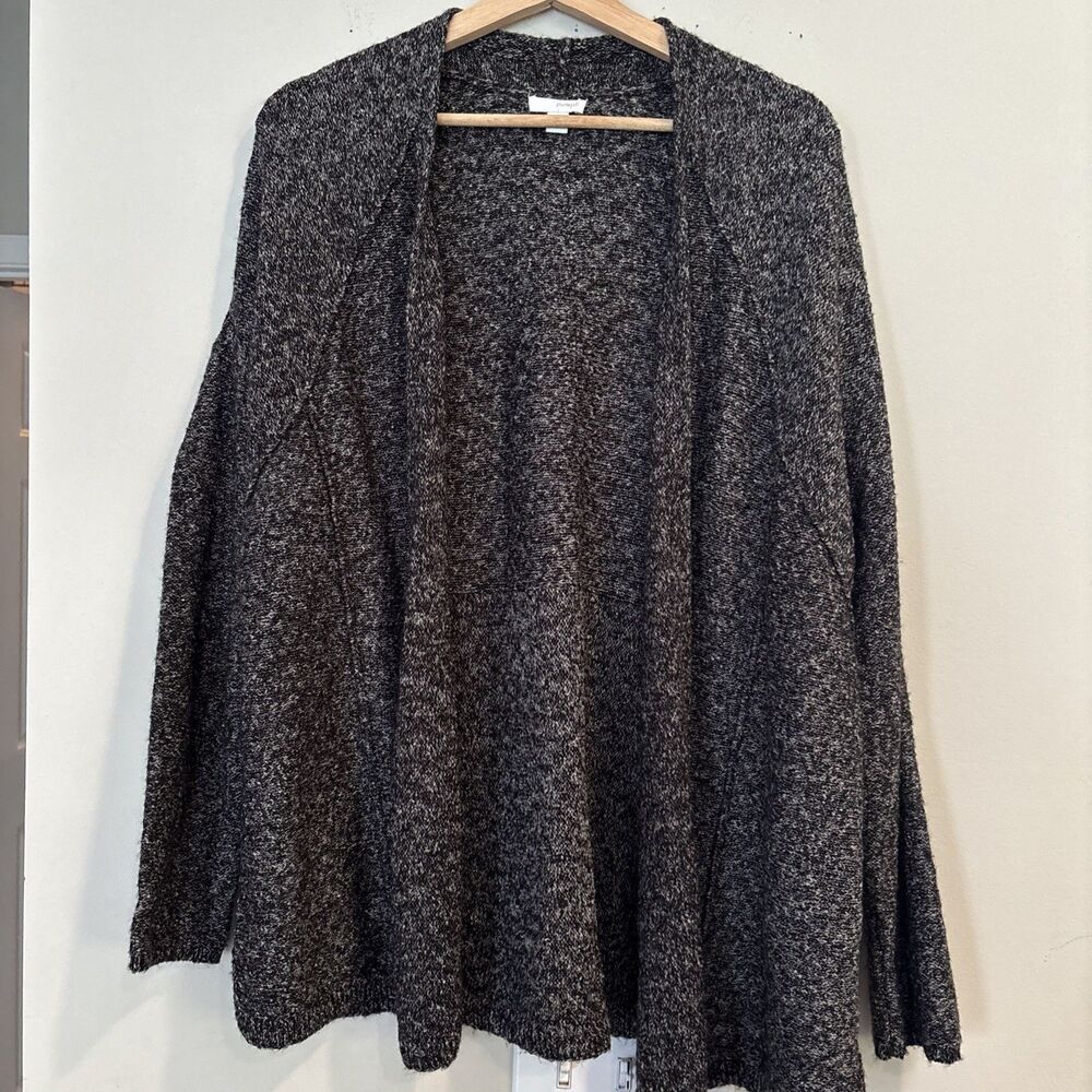 Pure Jill J.Jill Women's‎ Open Front Cardigan Sweater Long Sleeve Black Size M